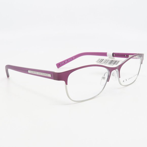 AX 1010 6050 Armani Exchange 53mm New Dark Purple Eyeglasses with case - Picture 3 of 7